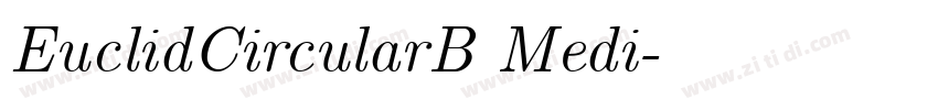 EuclidCircularB Medi字体转换